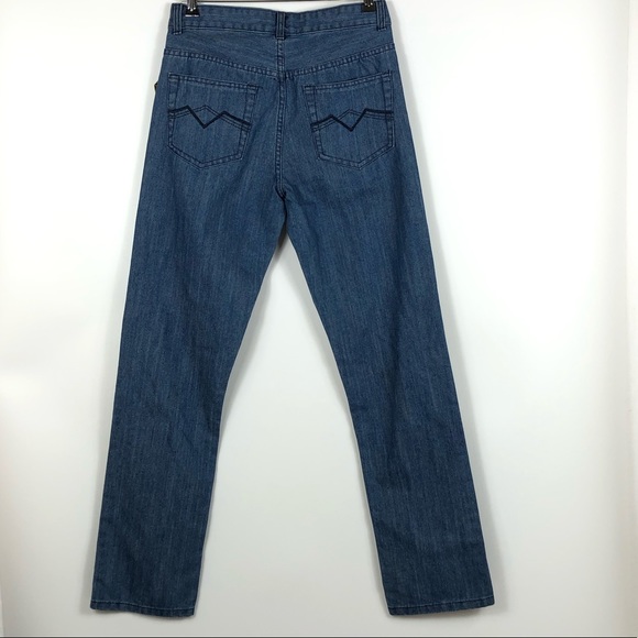 Diamond & Threads Rodeo Blue Distressed Denim Jeans Size 28 - Picture 4 of 12